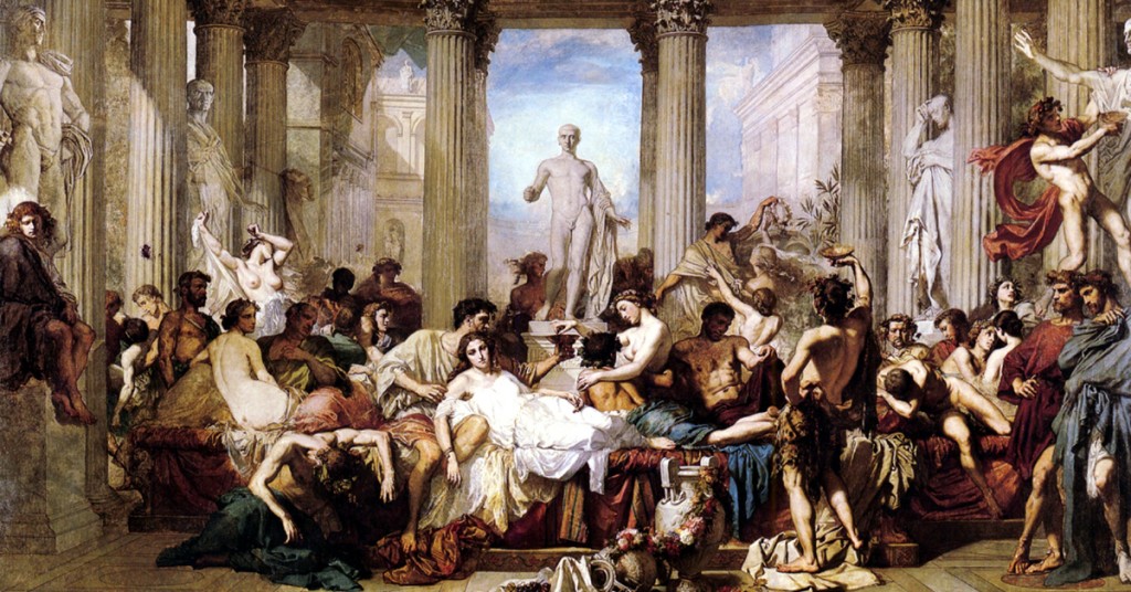 Dipinto I romani della decadenza - Thomas Couture